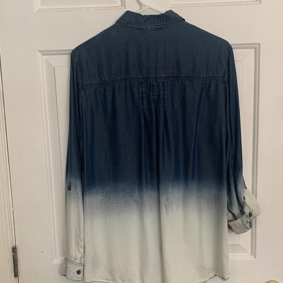 Nine West Blue Denim Top - Picture 3 of 3